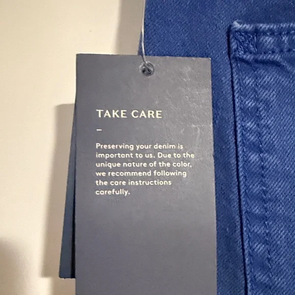 Wide-Leg Blue Pants - Picture 5 of 8